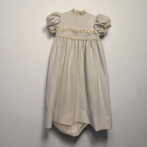 Saks Fifth Avenue vintage girl's long white‎ dress 5